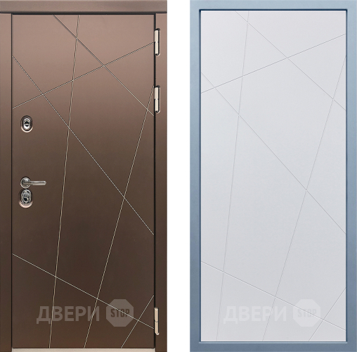 Входная металлическая Дверь Дива МД-50 Д-11 Белый в Павловском Посаде