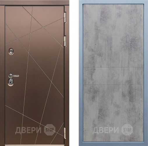Входная металлическая Дверь Дива МД-50 М-1 Бетон темный в Павловском Посаде
