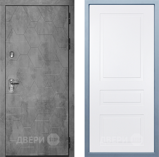 Входная металлическая Дверь Дива МД-51 Н-13 Белый в Павловском Посаде