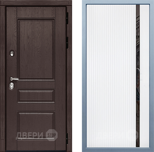 Входная металлическая Дверь Дива МД-90 МХ-46 Белый матовый в Павловском Посаде