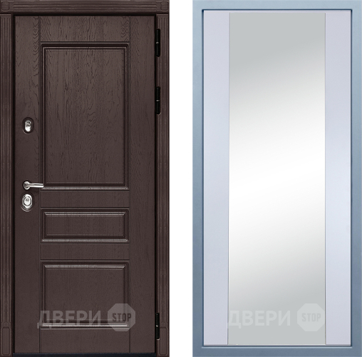 Дверь Дива МД-90 Д-15 Зеркало Белый в Павловском Посаде
