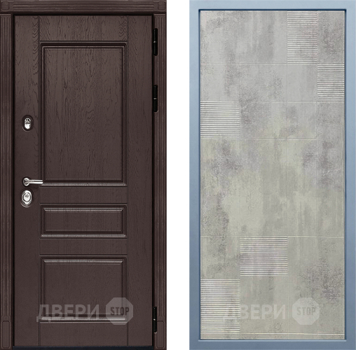 Входная металлическая Дверь Дива МД-90 Д-4 Бетон темный в Павловском Посаде