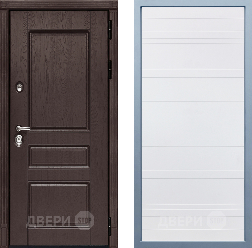 Входная металлическая Дверь Дива МД-90 Д-5 Белый в Павловском Посаде