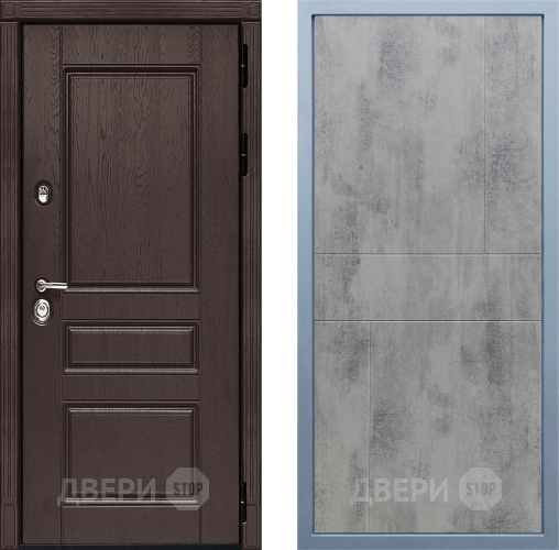 Входная металлическая Дверь Дива МД-90 М-1 Бетон темный в Павловском Посаде