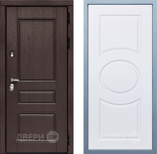 Входная металлическая Дверь Дива МД-90 М-30 Белый в Павловском Посаде