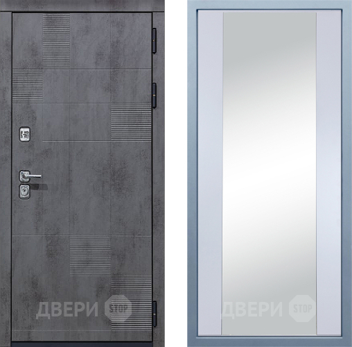 Дверь Дива МД-35 Д-15 Зеркало Белый в Павловском Посаде