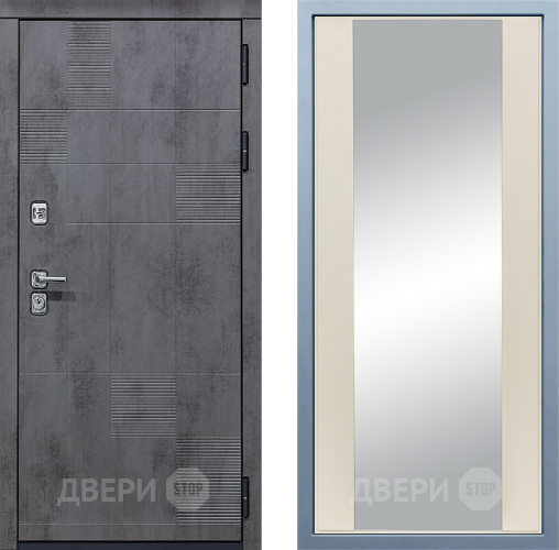 Входная металлическая Дверь Дива МД-35 Д-15 Зеркало Шампань в Павловском Посаде