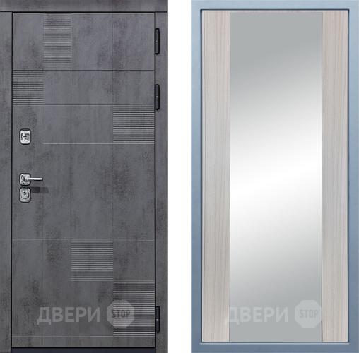 Дверь Дива МД-35 Д-15 Зеркало Сандал белый в Павловском Посаде