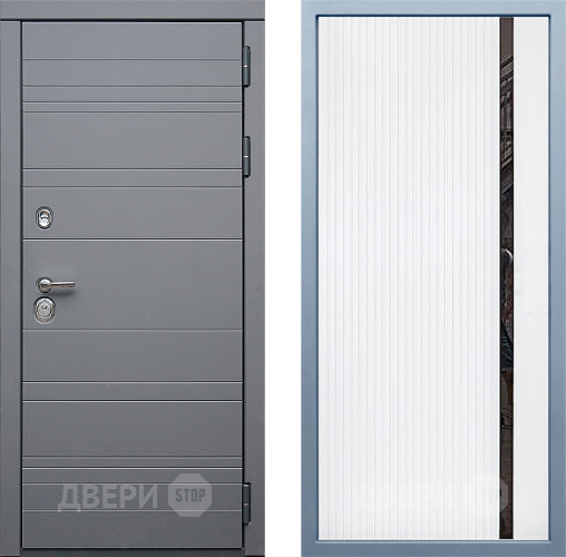 Входная металлическая Дверь Дива МД-39 МХ-46 Белый матовый в Павловском Посаде