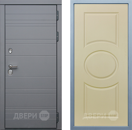 Входная металлическая Дверь Дива МД-39 Д-8 Шампань в Павловском Посаде