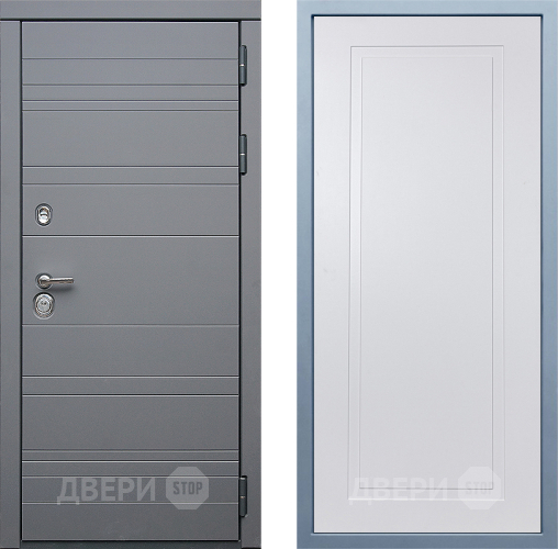 Входная металлическая Дверь Дива МД-39 Н-10 Белый в Павловском Посаде