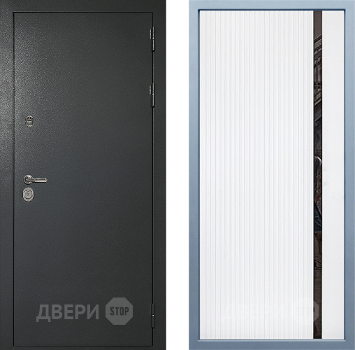 Входная металлическая Дверь Дива МД-40 Титан МХ-46 Белый матовый в Павловском Посаде