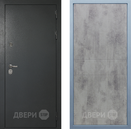 Входная металлическая Дверь Дива МД-40 Титан М-1 Бетон темный в Павловском Посаде
