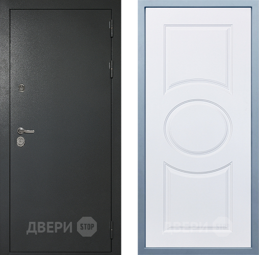 Входная металлическая Дверь Дива МД-40 Титан М-30 Белый в Павловском Посаде