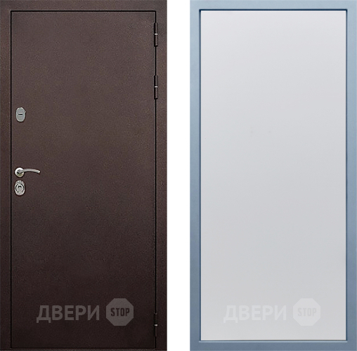 Входная металлическая Дверь Дива МД-40 Медь Н-1 Белый в Павловском Посаде