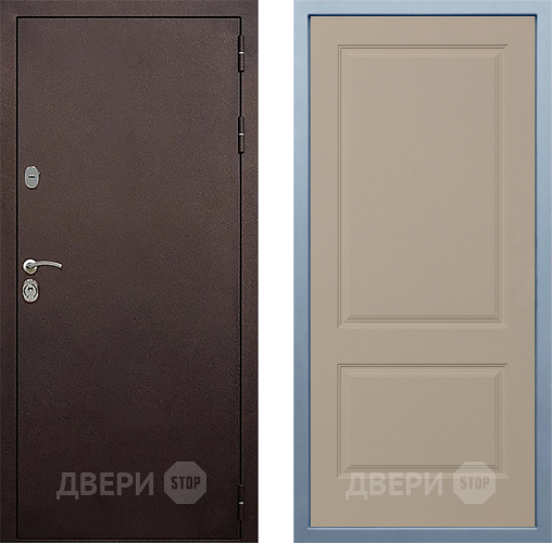 Входная металлическая Дверь Дива МД-40 Медь Д-7 Шампань в Павловском Посаде
