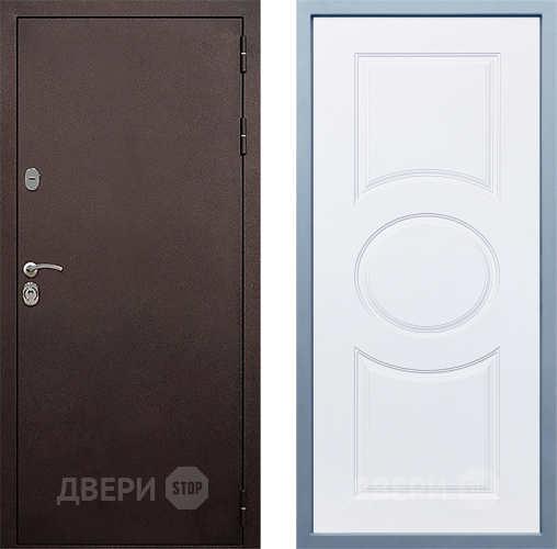 Дверь Дива МД-40 Медь Д-8 Белый в Павловском Посаде