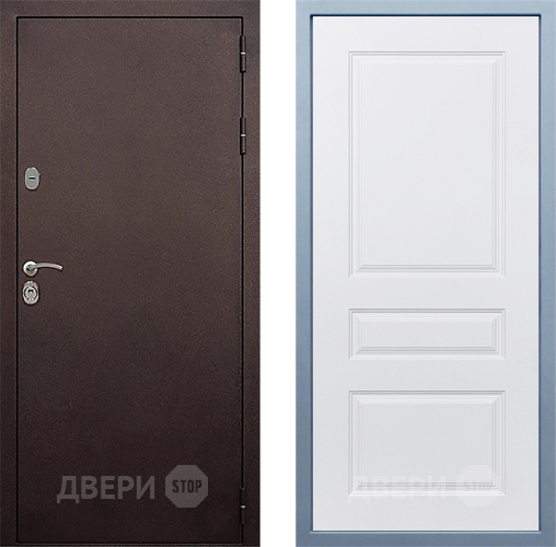 Дверь Дива МД-40 Медь Д-13 Белый в Павловском Посаде