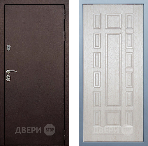 Входная металлическая Дверь Дива МД-40 Медь М-2 Дуб филадельфия крем в Павловском Посаде