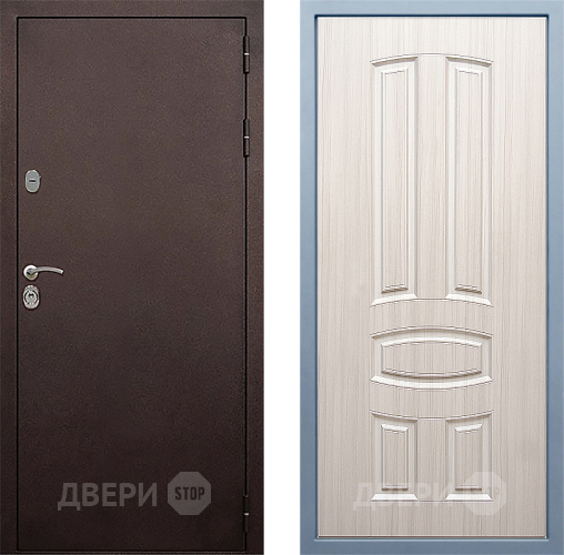 Входная металлическая Дверь Дива МД-40 Медь М-3 Сандал белый в Павловском Посаде