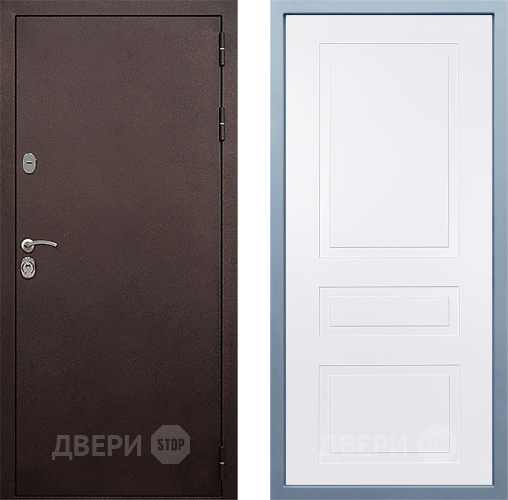 Дверь Дива МД-40 Медь Н-13 Белый в Павловском Посаде