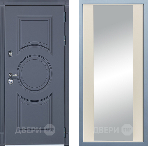 Входная металлическая Дверь Дива МХ-30 STR Д-15 Зеркало Шампань в Павловском Посаде