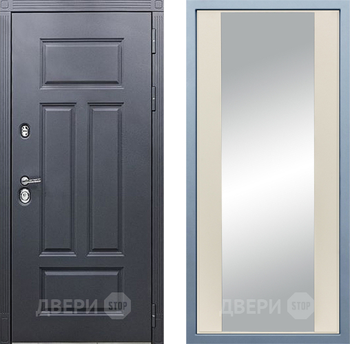 Входная металлическая Дверь Дива МХ-29 STR Д-15 Зеркало Шампань в Павловском Посаде