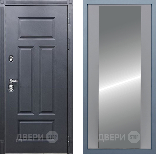 Входная металлическая Дверь Дива МХ-29 STR Д-15 Зеркало Силк Маус в Павловском Посаде