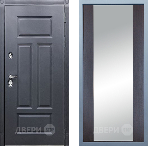 Входная металлическая Дверь Дива МХ-29 STR Д-15 Зеркало Венге в Павловском Посаде