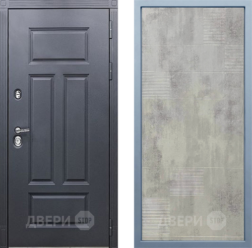 Входная металлическая Дверь Дива МХ-29 STR Д-4 Бетон темный в Павловском Посаде