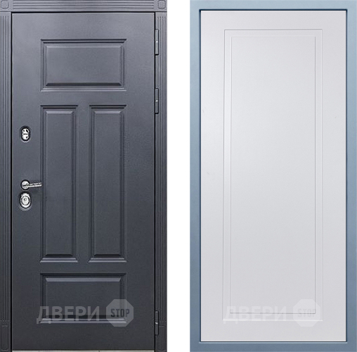 Входная металлическая Дверь Дива МХ-29 STR Н-10 Белый в Павловском Посаде