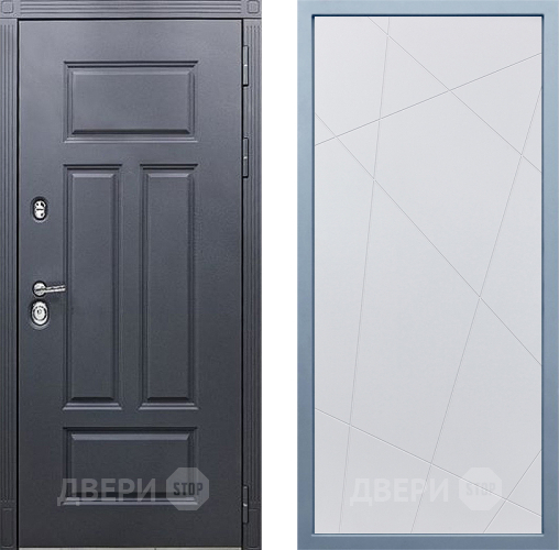 Входная металлическая Дверь Дива МХ-29 STR Д-11 Белый в Павловском Посаде