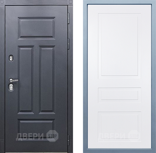 Входная металлическая Дверь Дива МХ-29 STR Н-13 Белый в Павловском Посаде