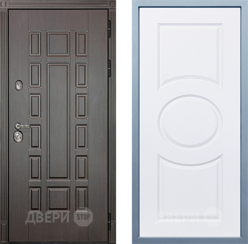 Входная металлическая Дверь Дива МХ-53 STR Д-8 Белый в Павловском Посаде