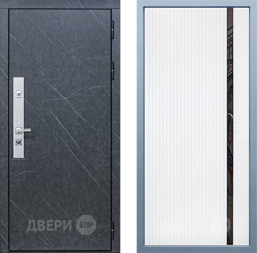 Входная металлическая Дверь Дива МХ-26 STR МХ-46 Белый матовый в Павловском Посаде