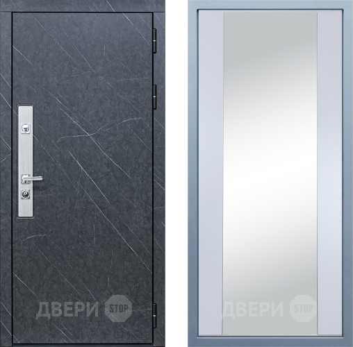 Входная металлическая Дверь Дива МХ-26 STR Д-15 Зеркало Белый в Павловском Посаде