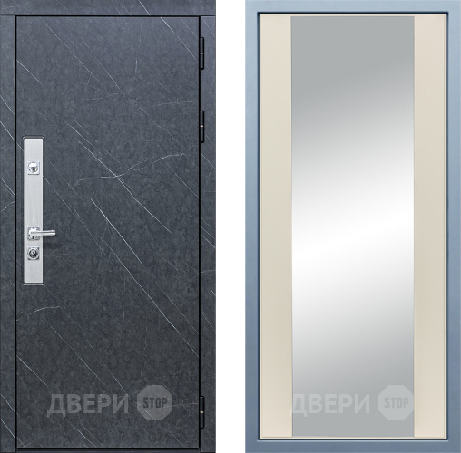 Входная металлическая Дверь Дива МХ-26 STR Д-15 Зеркало Шампань в Павловском Посаде