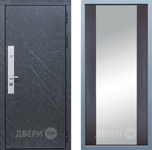 Входная металлическая Дверь Дива МХ-26 STR Д-15 Зеркало Венге в Павловском Посаде