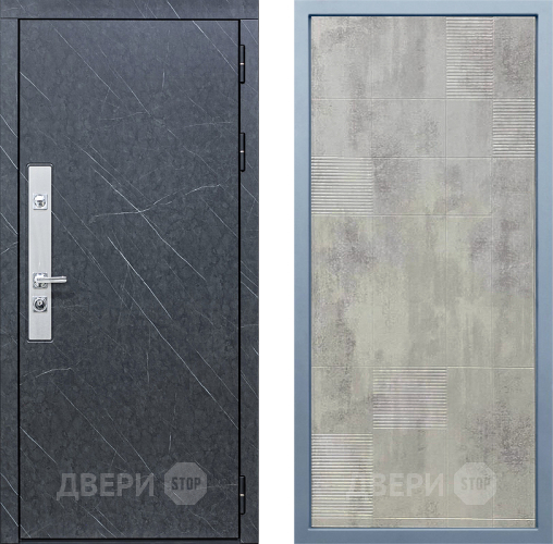 Входная металлическая Дверь Дива МХ-26 STR Д-4 Бетон темный в Павловском Посаде
