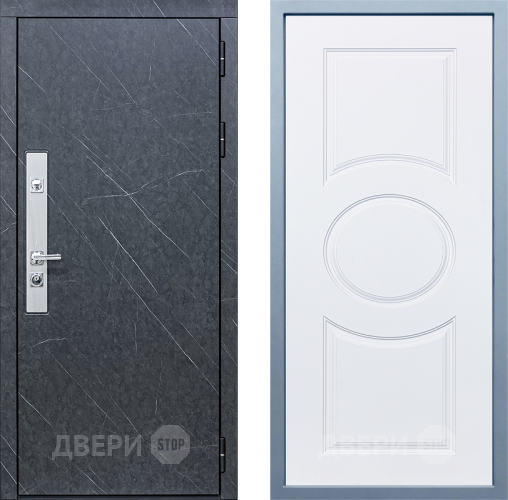 Входная металлическая Дверь Дива МХ-26 STR Д-8 Белый в Павловском Посаде