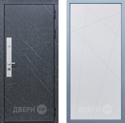Входная металлическая Дверь Дива МХ-26 STR Д-11 Белый в Павловском Посаде