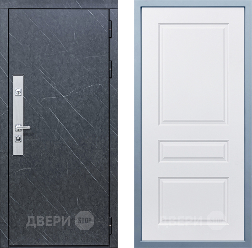 Входная металлическая Дверь Дива МХ-26 STR Д-13 Белый в Павловском Посаде