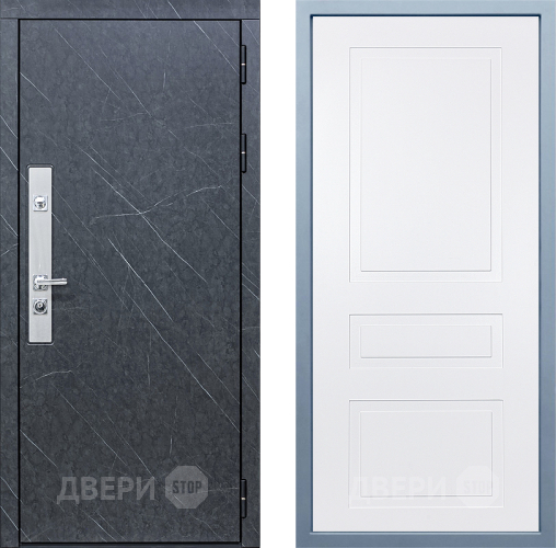 Входная металлическая Дверь Дива МХ-26 STR Н-13 Белый в Павловском Посаде