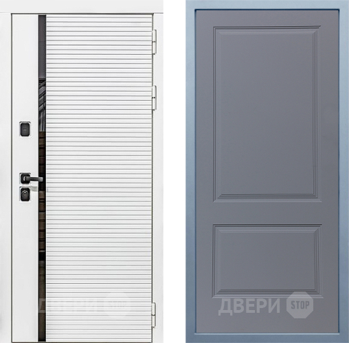 Входная металлическая Дверь Дива МХ-45 Белая STR Д-7 Силк Маус в Павловском Посаде