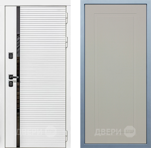 Входная металлическая Дверь Дива МХ-45 Белая STR Н-10 Шампань в Павловском Посаде