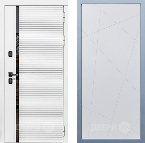 Входная металлическая Дверь Дива МХ-45 Белая STR Д-11 Белый в Павловском Посаде