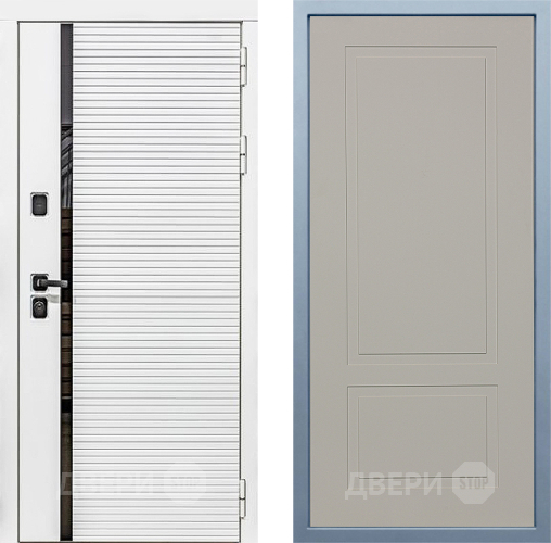 Входная металлическая Дверь Дива МХ-45 Белая STR Н-7 Шампань в Павловском Посаде