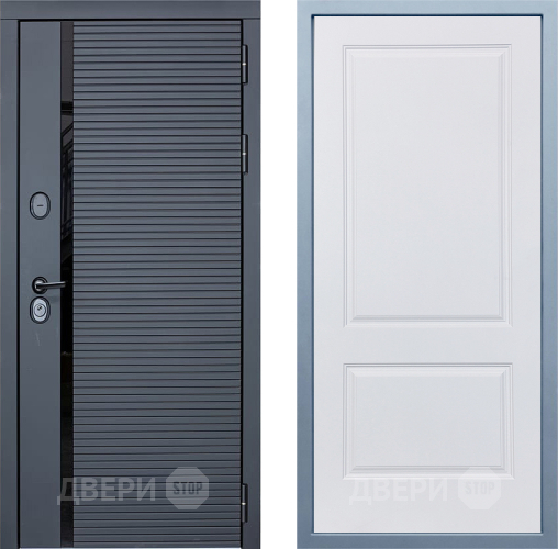 Входная металлическая Дверь Дива МХ-45 STR Д-7 Белый в Павловском Посаде