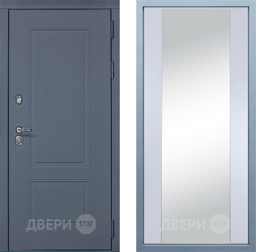Дверь Дива МХ-38 STR Д-15 Зеркало Белый в Павловском Посаде