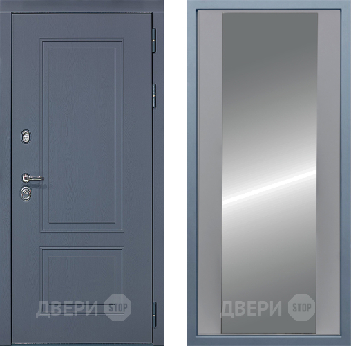 Входная металлическая Дверь Дива МХ-38 STR Д-15 Зеркало Силк Маус в Павловском Посаде